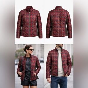 Quilted Plaid Jacket